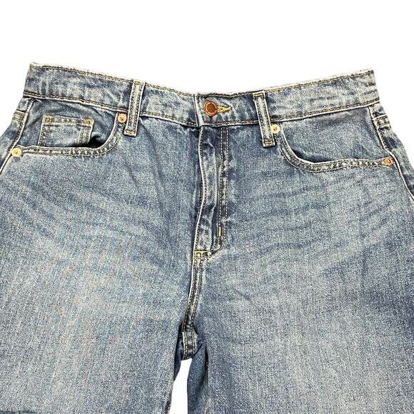 Universal Thread Boyfriend Denim Jeans Women’s Size 2/26R Cuffed Patched‎ - Picture 9 of 12